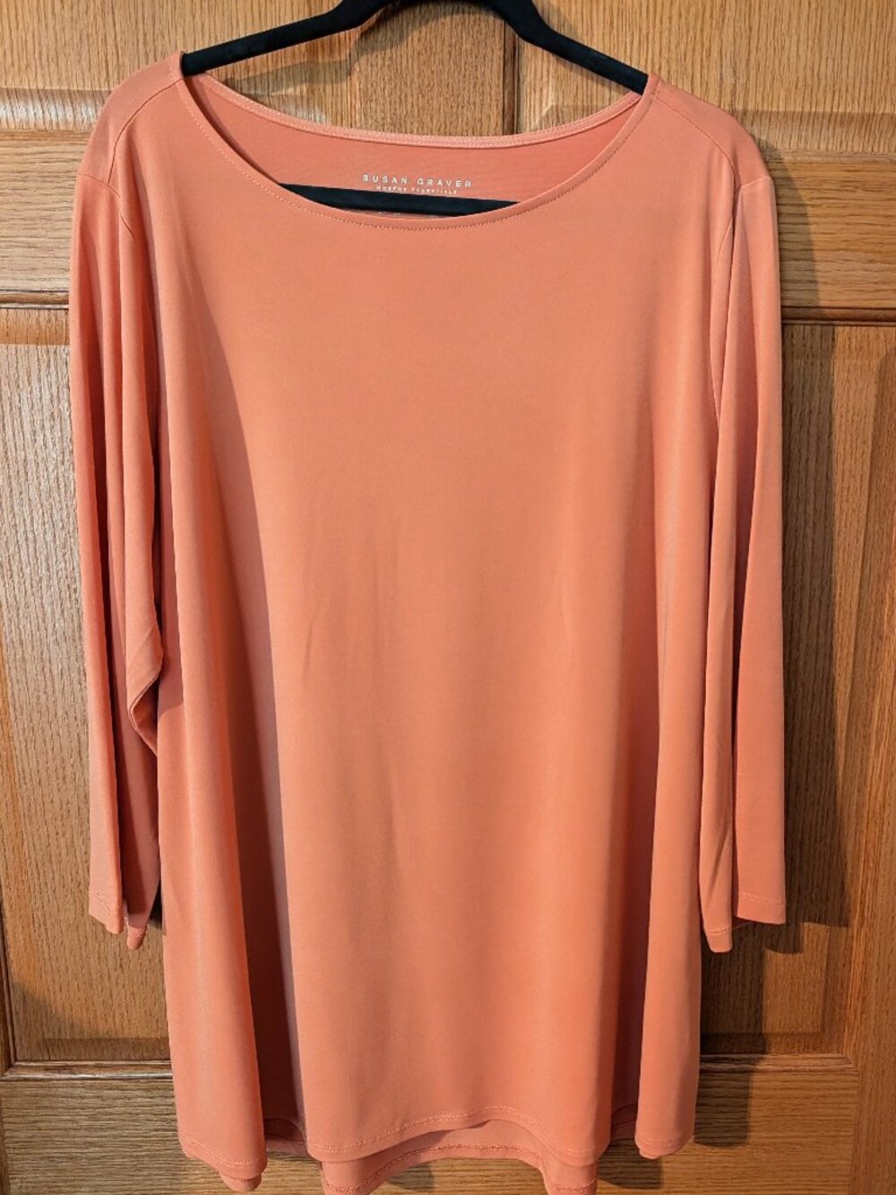 Susan Graver Long Sleeve Liquid Knit Top